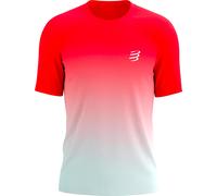 Compressport - T-shirt de trail/running - Performance SS Tshirt M Fluo Red/White pour Homme - Taille L - Rouge Rouge L