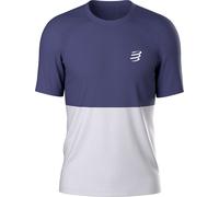 Compressport - T-shirt de trail/running - Performance SS Tshirt M Peacoat Gray pour Homme - Taille L - Bleu Bleu L