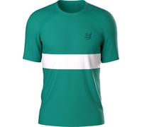 Compressport - T-shirt de trail/running - Performance SS Tshirt M Shady Glade White pour Homme - Taille M - Bleu Bleu M