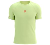 Maillot manches courtes compressport trail racing vert homme