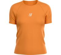 Compressport - Women's Trail Racing S/S T-Shirt - T-shirt de running - M - apricot / reflective white