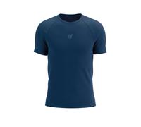 T-shirt Compressport Trail Racing manches courtes bleu foncé - S