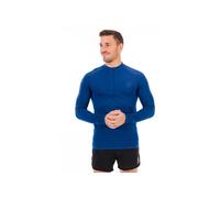 T-shirt Compressport Trail Half Zip manche longue bleu foncé - XL