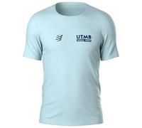T-shirt Compressport Training UTMB 2025 manches courtes bleu glacier - XL