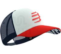 Casquette Compressport Trucker blanc rouge bleu nuit