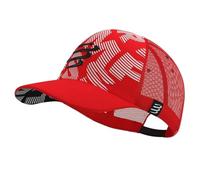 Casquette Compressport Trucker rouge blanc