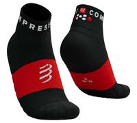 Chaussettes compressport ultra trail socks v2 0 low noir rouge