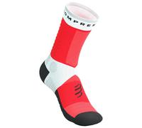 Compressport - Ultra Trail Socks V2.0 - Chaussettes de running - T1 - EU: 35-38 - white / fluo red