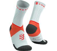 COMPRESSPORT Ultra Trail Socks V2.0 - Mixte - Gris / Orange / Rouge - taille 35-38- modèle 2026