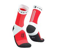 Chaussettes compressport ultra trail v2 0 blanc rouge