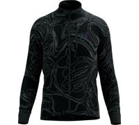Compressport - Veste de running coupe-vent - Hurricane Windproof Jacket M Aurora Black/Aurora pour Homme - Taille L - Noir Noir L