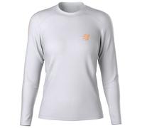 Compressport - Women's Performance L/S - T-shirt de running - S - vaporous grey / apricot / reflective apricot