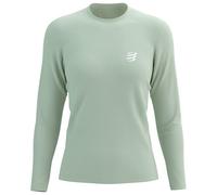 Compressport - Women's Performance L/S T-Shirt - T-shirt de running - S - almost aqua / reflective white