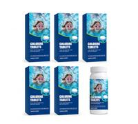 Comprimés Chlore Piscine Multifonction Dissolution Lente régulateur pH 100g | Compatible distributeurs flottants, diffusion lente, stabilise chlore, clarifie eau et équilibre pH piscine