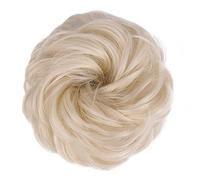 Comprimés de cheveux pour femmes 2 pcs Messy Bun Cheveux Morceaux Cheveux Chouchous Avec Élastique Bande De Cheveux Ébouriffé Chignon Cheveux Enveloppement Queue De Cheval Postiches Ondulés Bouclés Ch