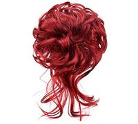 Comprimés de cheveux pour femmes 3 pièces chignon désordonné postiche postiche bouclé ondulé désordonné synthétique ébouriffé accessoires ensemble for les femmes for un usage quotidien Bande de cheveu