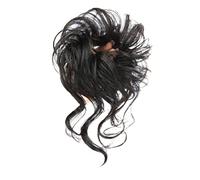 Comprimés de cheveux pour femmes Chignon désordonné morceau de cheveux ébouriffé chignon Extension de chignons élastique bandeau de cheveux morceaux de cheveux bouclés vague cheveux chignon chouchou f