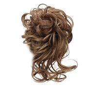 Comprimés de cheveux pour femmes Chignon désordonné morceau de cheveux ébouriffé chignon Extension de chignons élastique bandeau de cheveux morceaux de cheveux bouclés vague cheveux chignon chouchou f