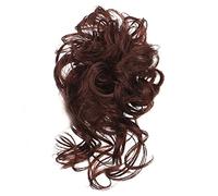Comprimés de cheveux pour femmes Chignon désordonné morceau de cheveux ébouriffé chignon Extension de chignons élastique bandeau de cheveux morceaux de cheveux bouclés vague cheveux chignon chouchou f