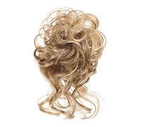 Comprimés de cheveux pour femmes Chignon désordonné morceau de cheveux ébouriffé chignon Extension de chignons élastique bandeau de cheveux morceaux de cheveux bouclés vague cheveux chignon chouchou f