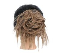 Comprimés de cheveux pour femmes Hair Buns Hair Piece Tousled Updo Curly Messy Bun Extension de cheveux Synthétique Wavy Scrunchies Chignon avec élastique en caoutchouc Postiche for femme Bande de che