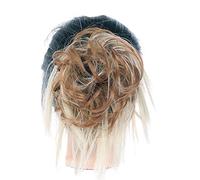 Comprimés de cheveux pour femmes Hair Buns Hair Piece Tousled Updo Curly Messy Bun Extension de cheveux Synthétique Wavy Scrunchies Chignon avec élastique en caoutchouc Postiche for femme Bande de che