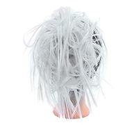 Comprimés de cheveux pour femmes Hair Buns Hair Piece Tousled Updo Curly Messy Bun Extension de cheveux Synthétique Wavy Scrunchies Chignon avec élastique en caoutchouc Postiche for femme Bande de che