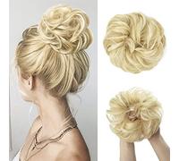 Comprimés de cheveux pour femmes Messy Bun Hair Piece Curly Large Hair Bun Chouchous Extensions Synthétiques Tousled Updo Postiches Bande de cheveux(Y43)