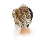 Comprimés de cheveux pour femmes Messy Bun Hair Piece Extension de cheveux avec bande élastique Tousled Updo Wavy Bun Extensions Extensions de cheveux synthétiques Chignons Postiche for femme Bande de