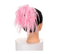 Comprimés de cheveux pour femmes Messy Bun Hair Piece Extension de cheveux avec bande élastique Tousled Updo Wavy Bun Extensions Extensions de cheveux synthétiques Chignons Postiche for femme Bande de