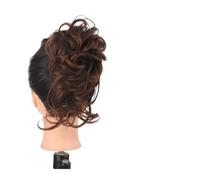 Comprimés de cheveux pour femmes Messy Bun Hair Piece, Messy Hair Bun Claw Clip Scrunchies for Women Tousled Updo Synthétique Wavy Curly Chignon Ponytail Hairpiece for Daily Wear Bande de cheveux(006)