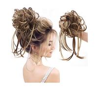 Comprimés de cheveux pour femmes Messy Bun Hair Piece, Super Long Tousled Updo Hair Buns Extension Wavy Chouchou Queue de Cheval Postiches avec Bande de Cheveux Élastique for Femmes Filles Bande de ch