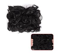 Comprimés de cheveux pour femmes Messy Bun Hair piece Synthétique Messy Hair Bun Ponyail Extension Updo Peignes Clip en queue de cheval Curly Chignon Postiche for les femmes de mariage Bande de cheveu
