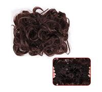 Comprimés de cheveux pour femmes Messy Bun Hair piece Synthétique Messy Hair Bun Ponyail Extension Updo Peignes Clip en queue de cheval Curly Chignon Postiche for les femmes de mariage Bande de cheveu