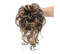 Comprimés de cheveux pour femmes Messy Bun Hair Piece, Synthétique Tousled Updo Hair Buns Extension Elastic Hair Band Hair Pieces Curly Chignon Donut Scrunchie for Women Bande de cheveux(27)