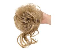 Comprimés de cheveux pour femmes Messy Bun Hair Piece, Synthétique Tousled Updo Hair Buns Extension Elastic Hair Band Hair Pieces Curly Chignon Donut Scrunchie for Women Bande de cheveux(16)