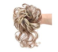 Comprimés de cheveux pour femmes Messy Bun Hair Piece, Synthétique Tousled Updo Hair Buns Extension Elastic Hair Band Hair Pieces Curly Chignon Donut Scrunchie for Women Bande de cheveux(19)