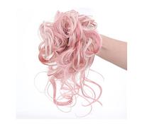 Comprimés de cheveux pour femmes Messy Bun Hair Piece, Synthétique Tousled Updo Hair Buns Extension Elastic Hair Band Hair Pieces Curly Chignon Donut Scrunchie for Women Bande de cheveux(06)