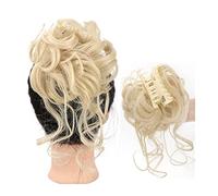 Comprimés de cheveux pour femmes Messy Curly Hair Bun Cheveux Chouchous Extension 1PCS Synthétique Bouclés Ondulés Postiches Griffe Clip dans Plat Cheveux Griffe Chignon Chignon for Femmes Bande de ch