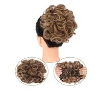 Comprimés de cheveux pour femmes Messy Curly Hair Bun Extensions Synthétique Updo Postiche Chignons Easy Stretch Peignes Clip dans les extensions de queue de cheval for les femmes Bande de cheveux(22H