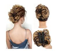 Comprimés de cheveux pour femmes Pince à griffes Messy Bun Morceau de cheveux Synthétique Wavy Curly Chignon Hair Bun Extensions Tousled Updo Hair Buns Pince à griffe Queue de cheval Postiches Cheveux