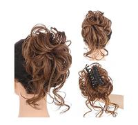 Comprimés de cheveux pour femmes Synthétique Curly Wavy Bun Hair Extension Messy Claw Clip Chignon Hair Bun Curly Wig Claw in Bun Messy Chignons Extensions de cheveux for femmes Bande de cheveux(SW207