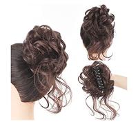 Comprimés de cheveux pour femmes Synthétique Curly Wavy Bun Hair Extension Messy Claw Clip Chignon Hair Bun Curly Wig Claw in Bun Messy Chignons Extensions de cheveux for femmes Bande de cheveux(SW207