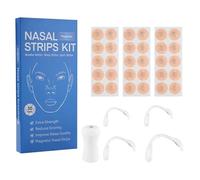 Comprimés de collerette nasale magnétique, pince nasale, collerette nasale anti - ronflement, dilatateur nasal, qualité de la respiration et du sommeil (Circulaire,15)