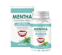 Comprimés de Dentifrice pour les Voyages - 30 comprimés nettoyage profond blanchissant | Pastilles dentifrices | Pour Usage Domestique, Extérieur, Voyage d'Affaires, Hôtel