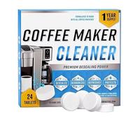Comprimés de détartrage for Machine à café, 24 unités, onglets de détartrage et de nettoyage for cafetière, détartrage for Machines à café et à expresso goutte à goutte(24 Count)