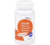 Comprimés de lysine 1,000 mg + vitamine C MediFit, 60 comprimés