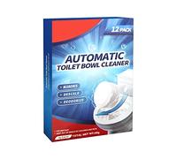 Comprimés de Nettoyage de Toilettes 12 Pièces/boîte, Eau de Javel à Libération Lente, Nettoyant pour Réservoir de Toilettes de Salle de Bains (1)