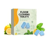 Comprimés de Nettoyage pour Sol Douze Pièces Dissolvables pour Serpillière | Nettoyant Ménager pour Sols pour Maison Cuisine Salle de Bain Entrée Balcon Appartement Bureau