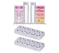 Comprimés de test de laboratoire de piscine, Kit de test d'eau domestique 100 pièces, de de bain à remous et de d'eau de piscine pour PH Chlore Brome Dureté Alcalinité Acide cyanurique